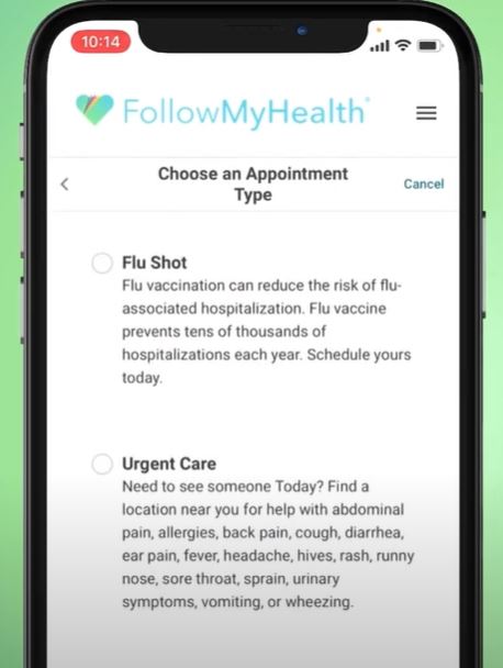 screenshot of Veradigm FollowMyHealth